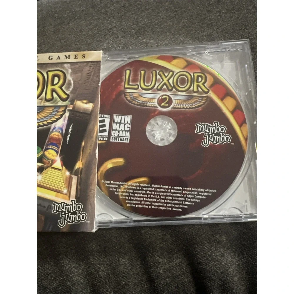 MumboJumbo Luxor 2 PC Mac CD-ROM Software OS X XP Multicolor Casual Puzzle Game